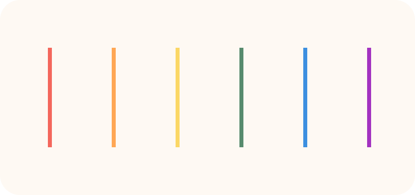 The gay flag color scheme